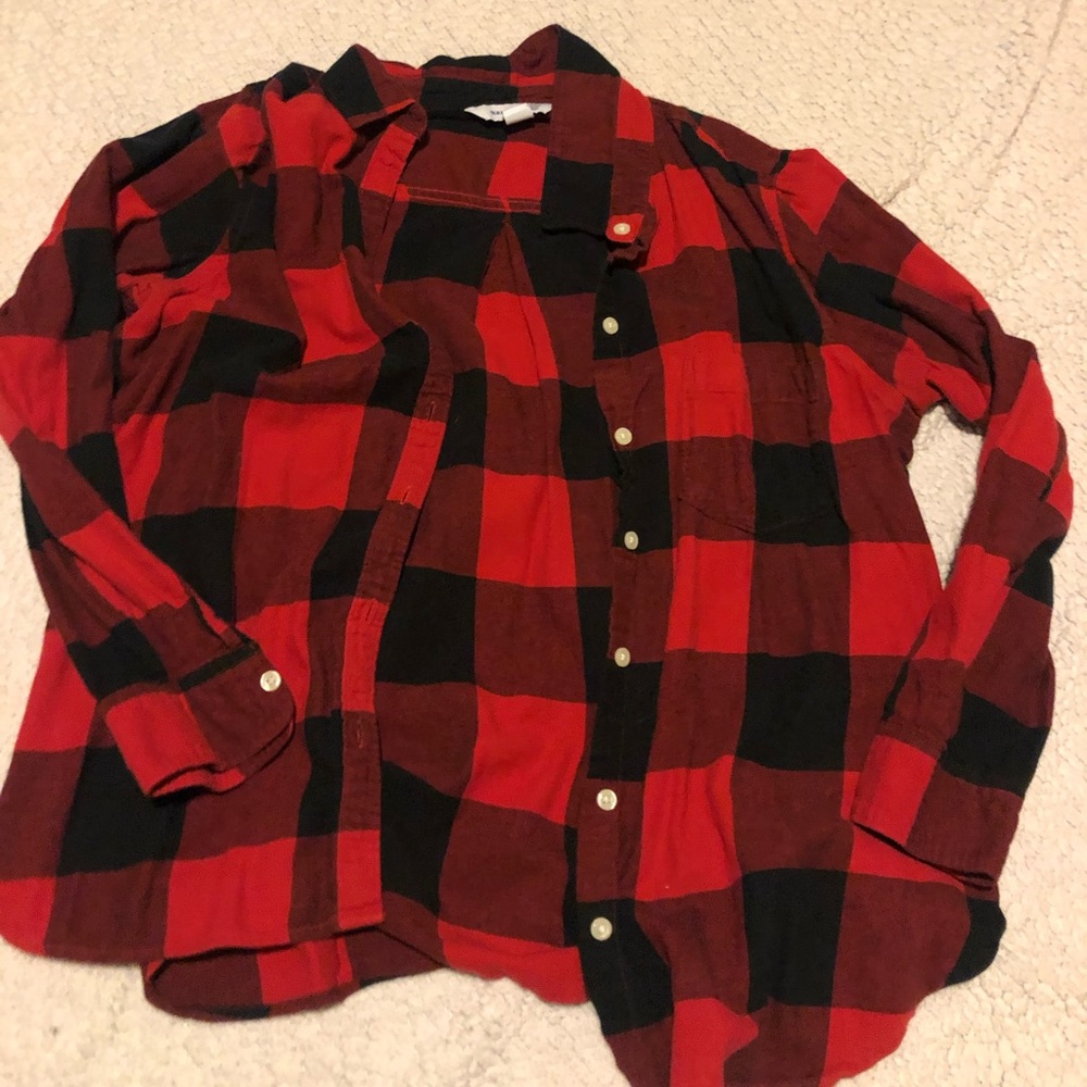 Old navy buffalo plaid flannel size XL